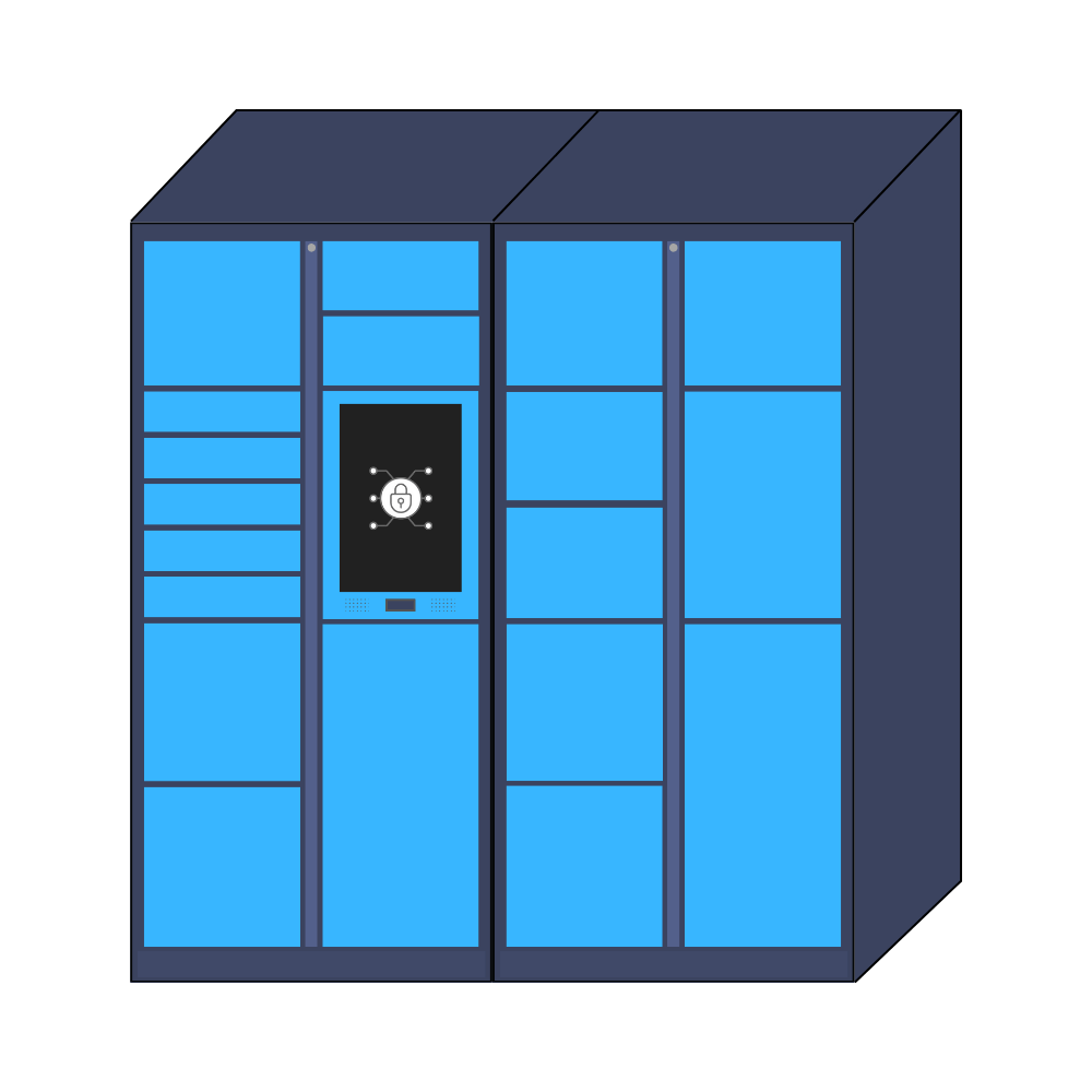 EzLock Custom Locker Solution - Tailored storage options